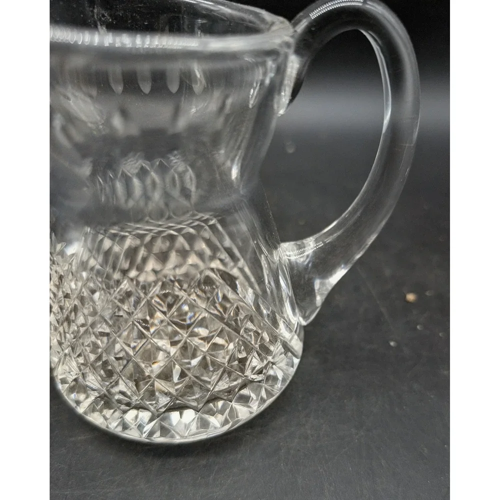 Waterford Crystal Lismore Small Creamer Pitcher Clear Glass Irish Lead Crystal
